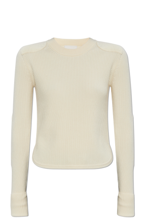 Tシャツ・カットソー MM6 MAISON MARGIELA Cream Wool Sweater Cream Sweater with vintage effect MM6 Maison Margiela